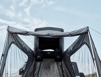 Automatischer Auf- und Abbau per Knopfdruck mit leistungsstarkem Motor, Zusammenklappen in nur 60 Sekunden