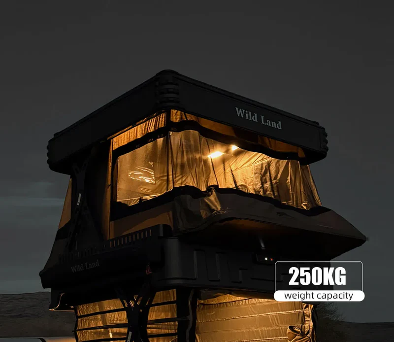 Großzügiger Raum mit einer Tragfähigkeit von 250 kg, sodass mehrere Personen bequem ruhen können.